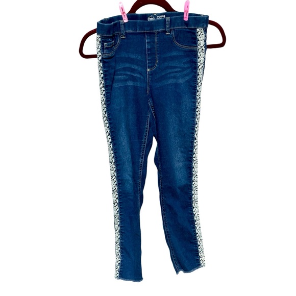 wonder nation Other - WONDER NATION GIRLS JEANS CROCHETED FLORAL PATTERN DOWN SIDE BOHO HIP XXL/2X 18